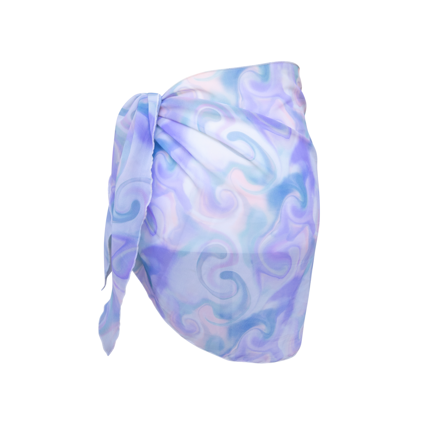 Purple Swirl Beach Sarong Cover Up
