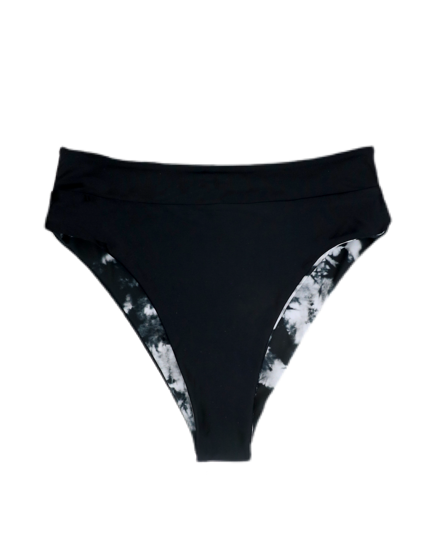 Tie dye bikini bottom and swimsuit