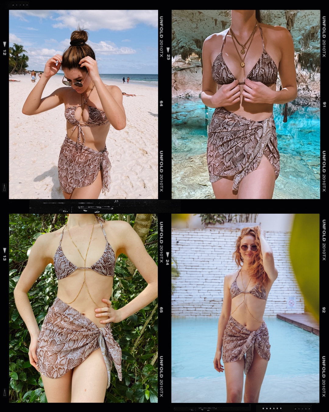 Brown Snake Sarong Clothing Online Shop