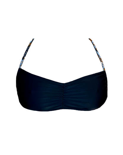 Black Paisley Reversible Bikini Top & Swimwear