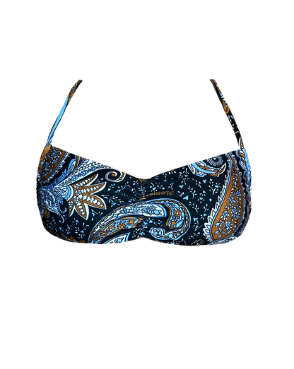 Black Paisley Reversible Bikini Top & Swimwear