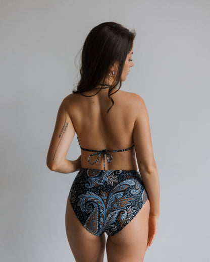 Paisley Full Coverage Bikini Bottom