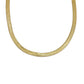 14-gold plated snake herringbone necklace