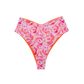 Orange Bikini Bottom Tie Dye Reversible Swimwear |