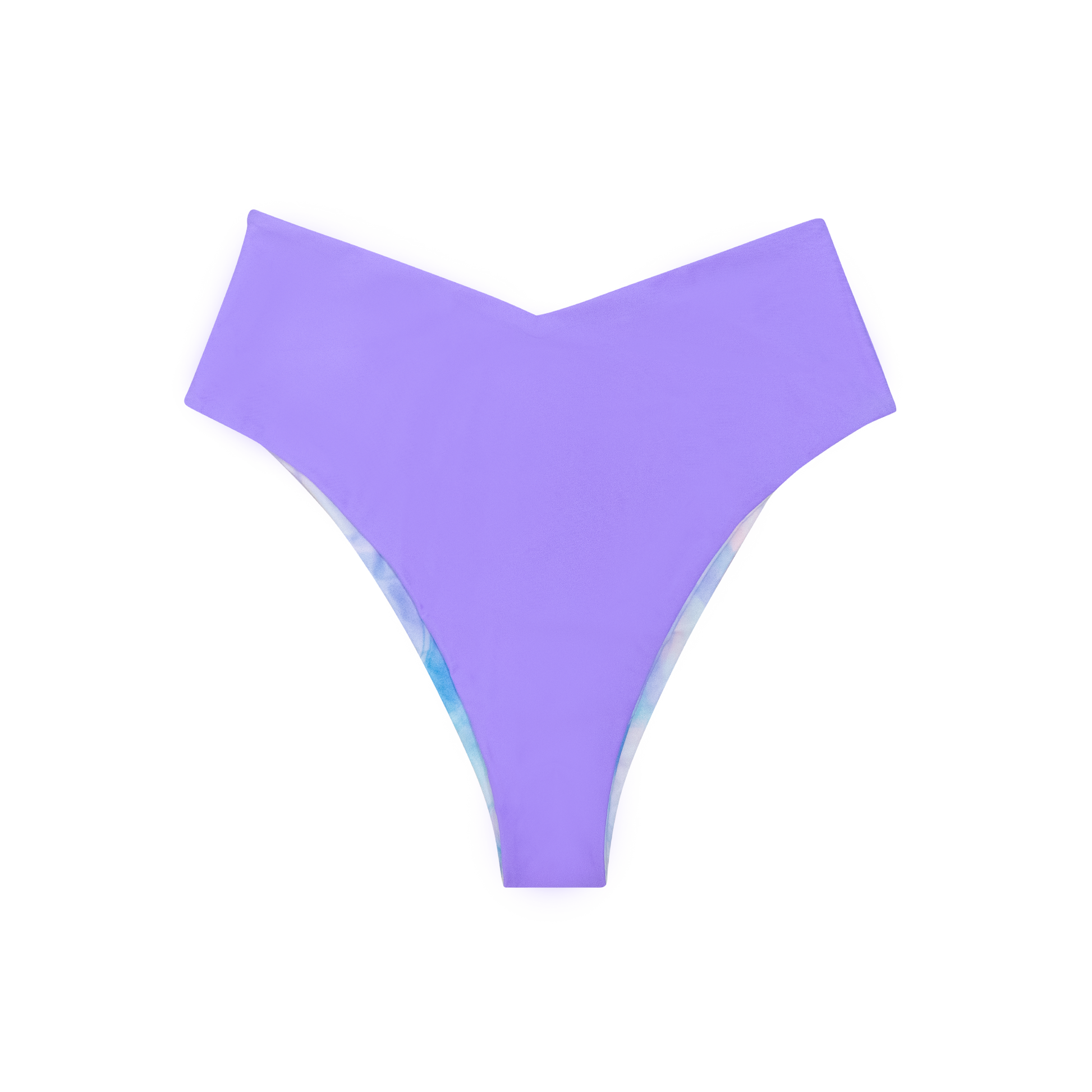 Purple Swirl Reversible Bikini Bottom