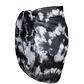 Black and White Tie Dye Sarong Reversible
