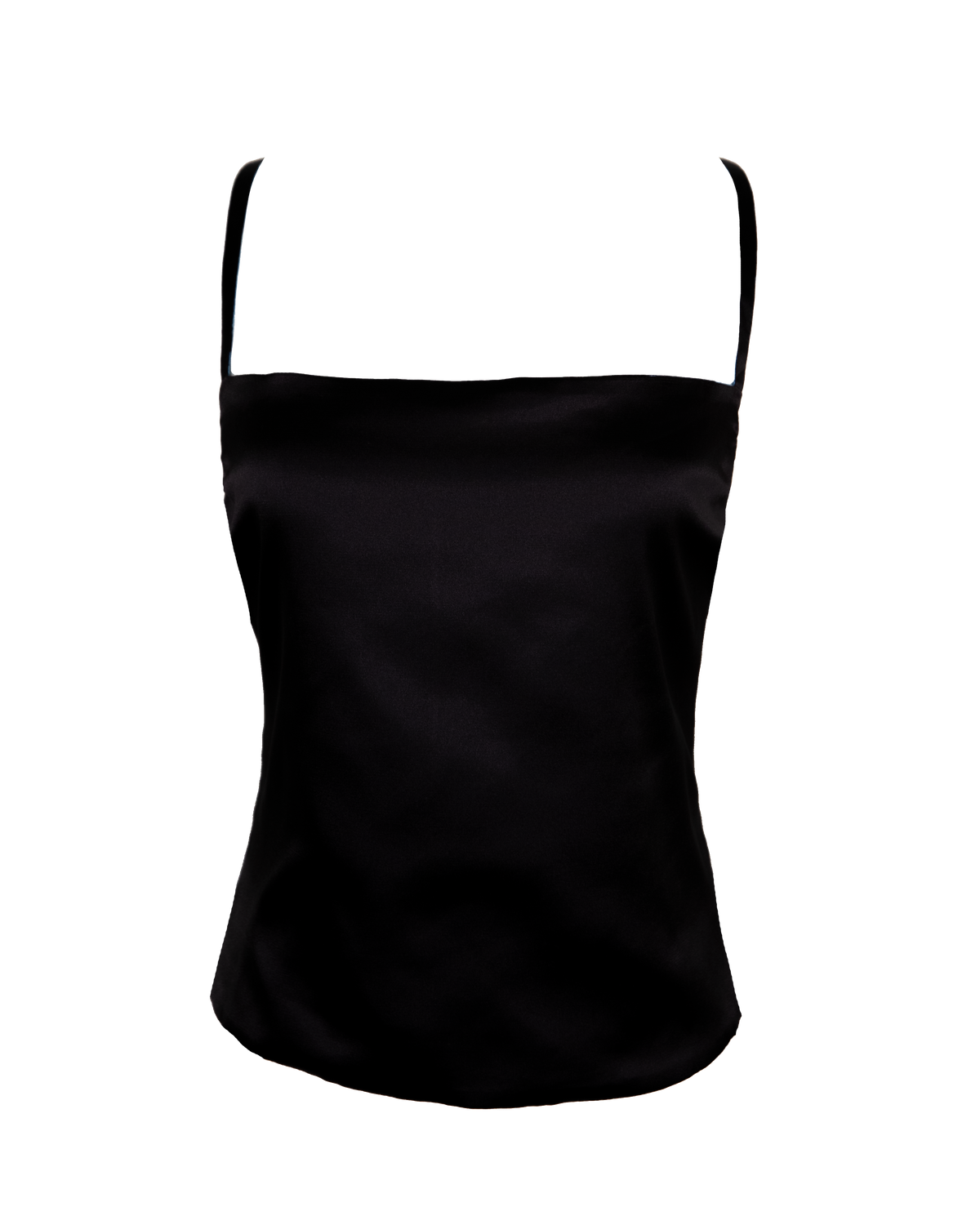 Blue/Black Dye Reversible Tie Back Top.
