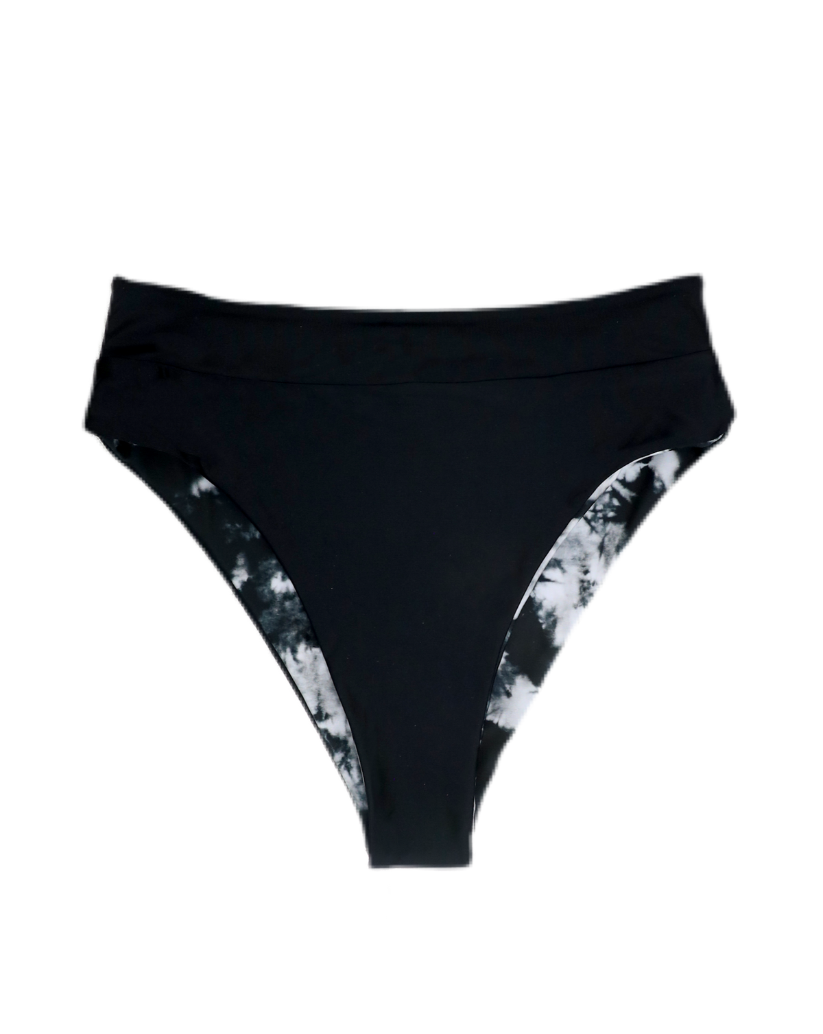 Black & White Tie Dye Reversible Black Bottom.