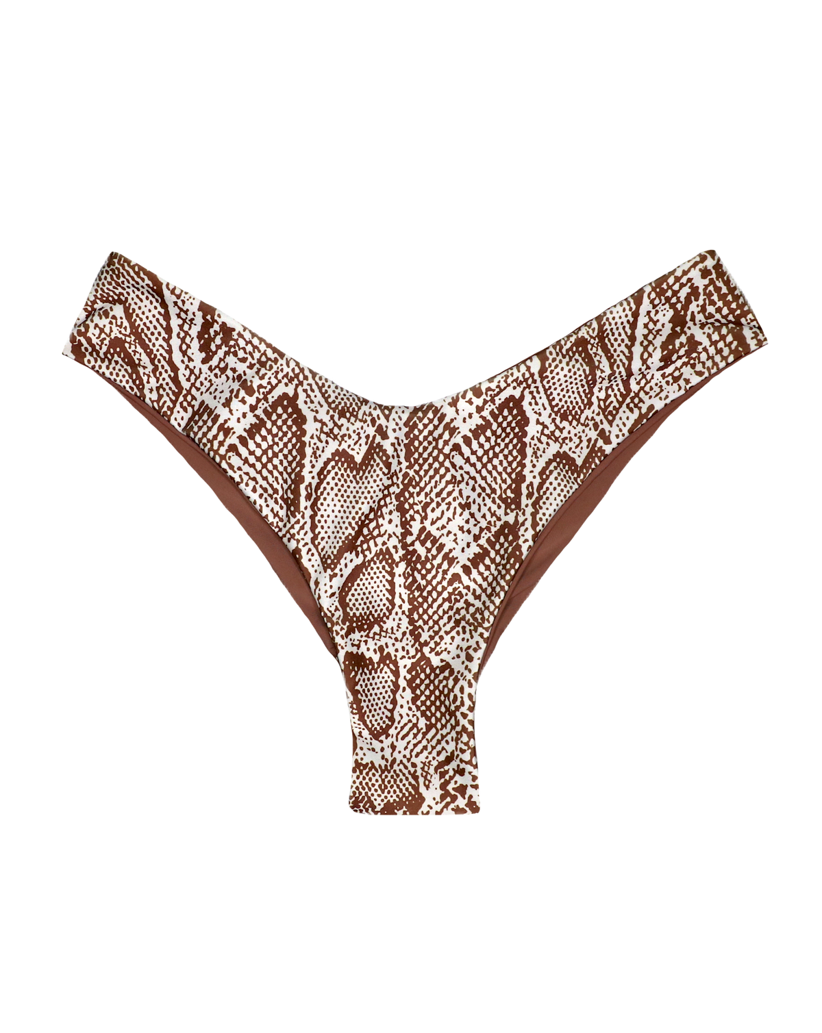 Brown Snake Reversible Bikini Bottom.