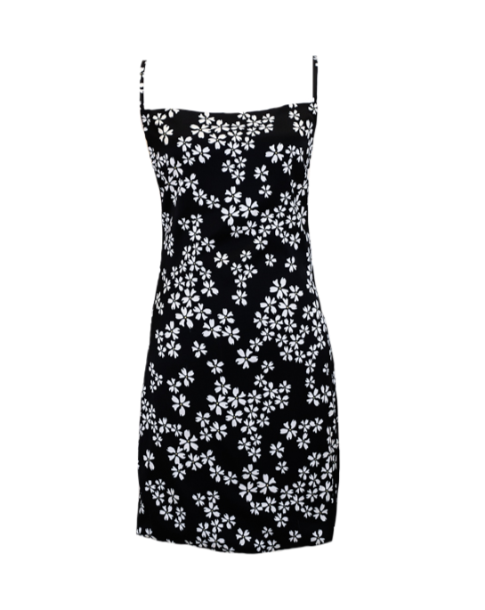 Little Flowers Black Reversible Travel Dress