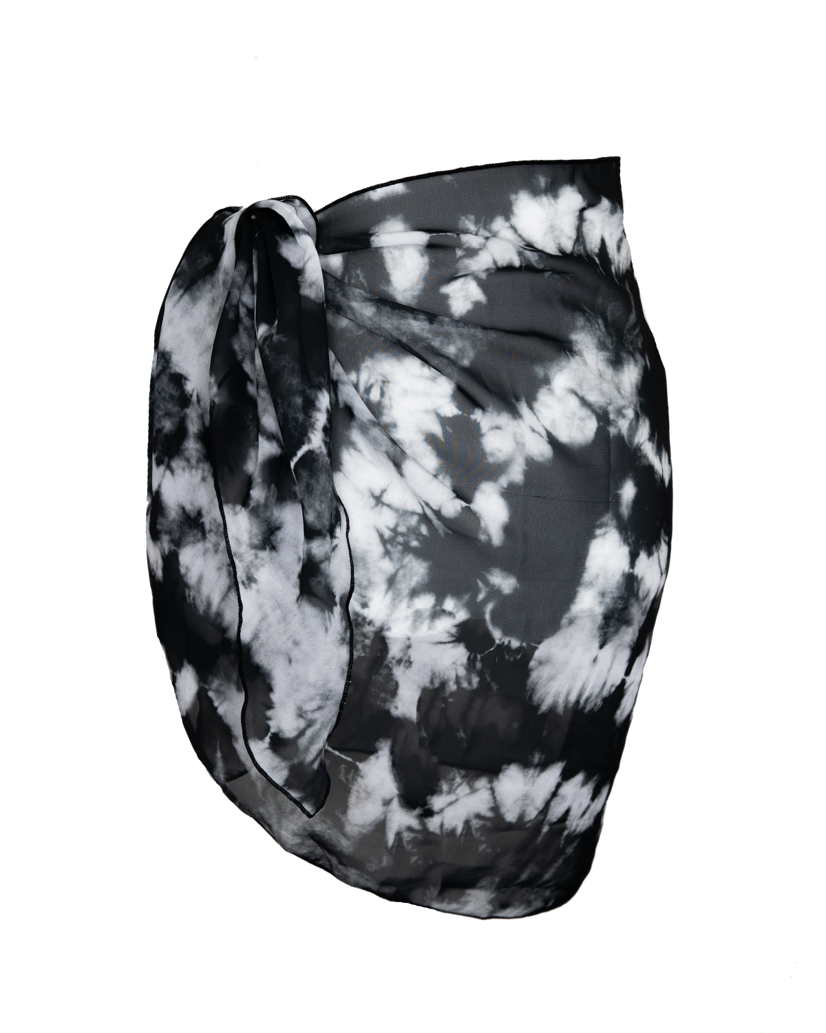 Black & White Tie Dye Sarong.